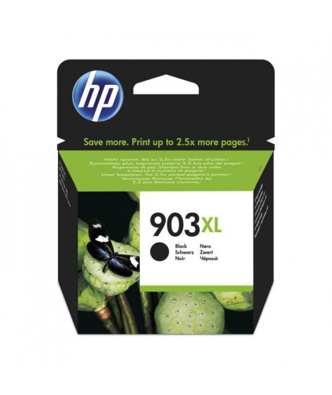HP 903XL Cartouche d'encre noire grande capacité authentique (T6M15AE) pour HP OfficeJet Pro 6950/6960/6970