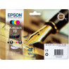 EPSON Multipack 16 - Stylo Plume - Noir, Cyan, Jaune, Magenta (C13T16264022)