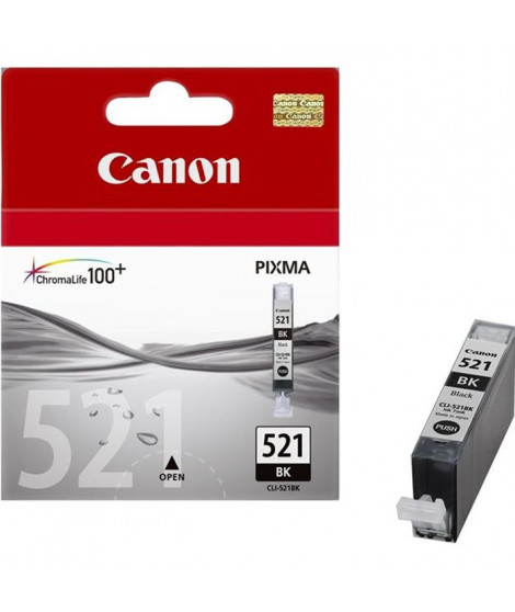 CANON Cartouche d'encre CLI-521 BK Noir Photo