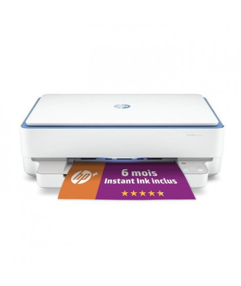 HP Envy 6010e Imprimante tout-en-un Jet d'encre couleur Copie Scan - Idéal pour la famille - 6 mois d'Instant ink inclus avec…