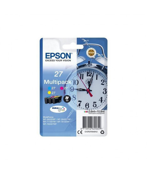 EPSON Multipack T2705 - Réveil - Cyan, Magenta, Jaune (C13T27054012)