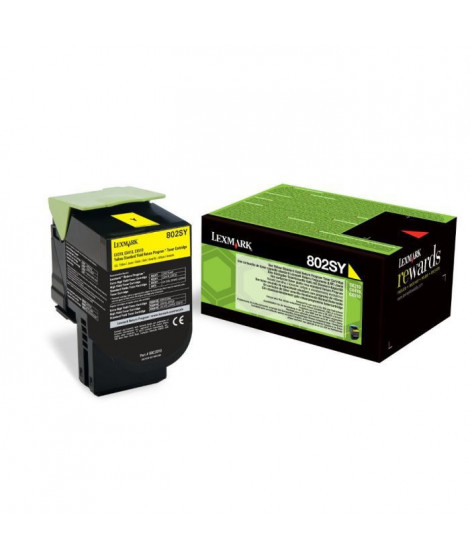 Lexmark Toner 802SY - 80C2SY0 - Jaune - 2?000 pages