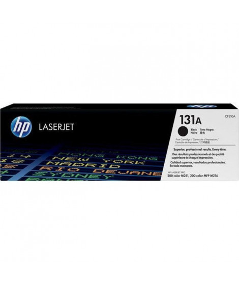 HP 131A Cartouche de toner noir LaserJet authentique (CF210A) pour HP LaserJet Pro 200 Color M251/M276