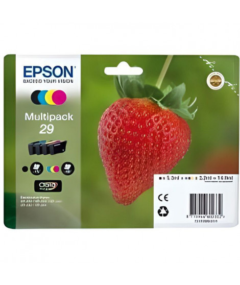 EPSON Multipack 29  - Fraise - Noir, Cyan, Magenta, Jaune (C13T29864022)