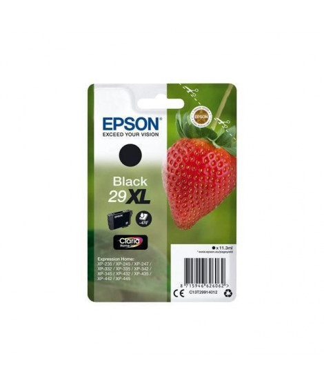 EPSON Cartouche d'encre T2991 XL Noir - Fraise (C13T29914012)