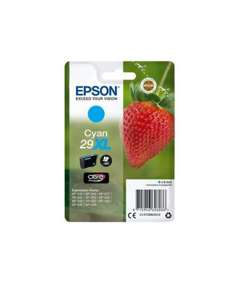 EPSON Cartouche d'encre T2992 XL Cyan - Fraise (C13T29924012)