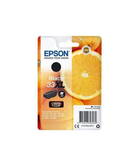 EPSON Cartouche d'encre T3351 XL Noir - Oranges (C13T33514012)
