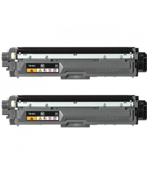 Pack de 2 Toners TN241BKTWIN-BROTHER-Noir-2x2500p.- DCP-9015, DCP-9020, HL-3140, HL-3150, HL-3170, MFC-9140, MFC-9330, MFC-9340