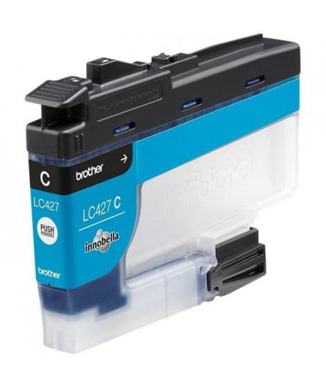 Cartouche d'encre LC427C - BROTHER - Cyan - 1500 pages - Pour Brother MFC-J6955DW, MFC-J6957DW, MFC-J5955DW et HL-J6010DW