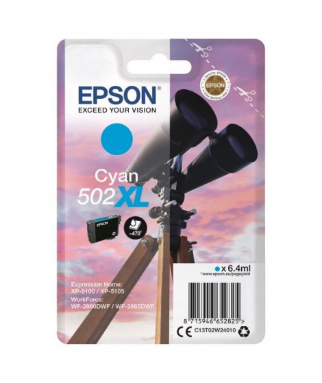EPSON Cartouche d'encre 502 XL Cyan - Jumelles (C13T02W24020)