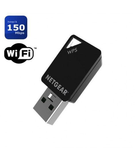 NETGEAR Mini-adaptateur USB Wifi AC600. Vitesse atteignant 150/433 Mbps Modele: A6100