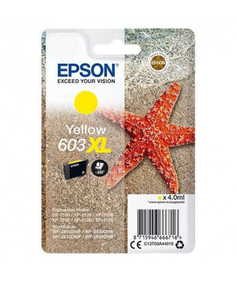 EPSON Cartouche d'encre 603 XL Jaune - Etoile de mer (C13T03A44010)