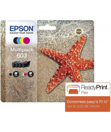EPSON Multipack 603 - Etoile de mer - Noir, Cyan, Magenta, Jaune (C13T03U64010)