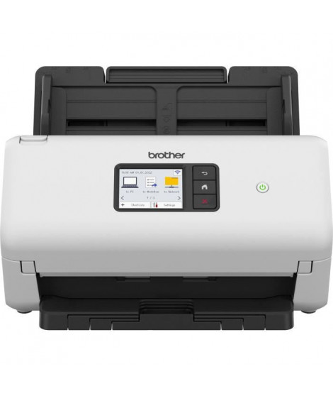 Scanner - BROTHER - ADS-4500 - Documents Bureautique - Recto-Verso - 70 ppm/35 ipm - Ethernet, Wi-Fi, Wi-Fi Direct - ADS4500WRE1