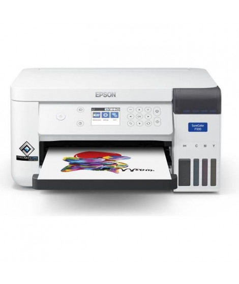 EPSON SC F100 - Imprimante a sublimation - A4 économique - Interface USB 2.0 - LAN - Wi-Fi