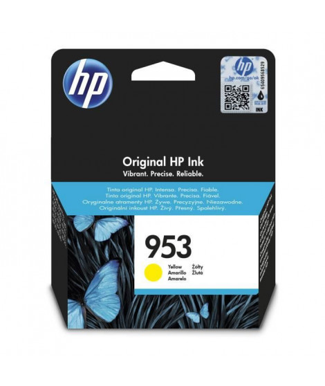 HP 953 Cartouche d'encre jaune authentique (F6U14AE) pour HP OfficeJet Pro 8710/8715/8720