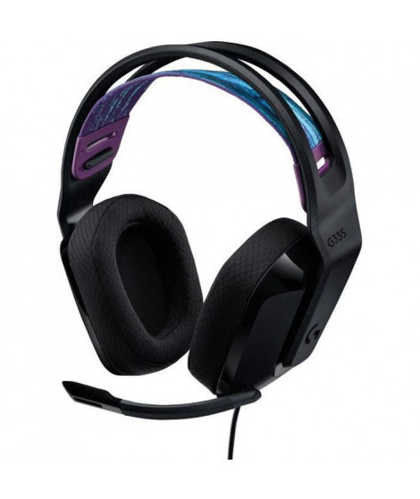 LOGITECH G - G335 FILAIRE - Casque Gaming - Léger - Noir Certifié Discord