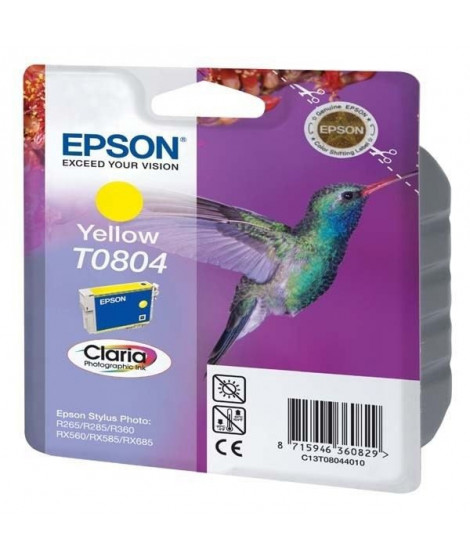 EPSON Cartouche d'encre T0804 Jaune - Colibri (C13T08044011)
