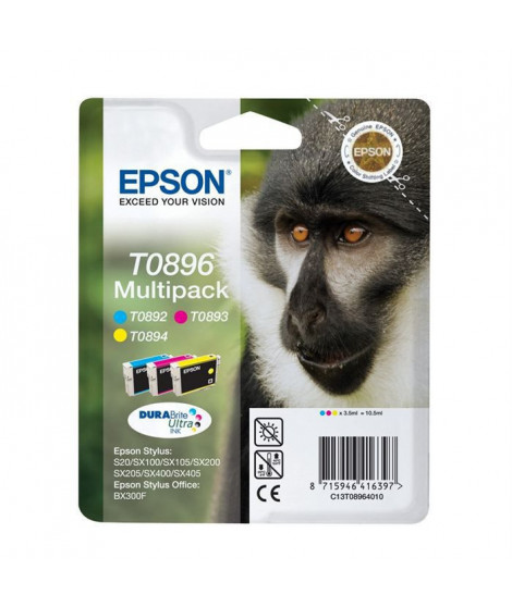 EPSON Multipack T0896 - Singe - Cyan, Magenta, Jaune (C13T08954010)