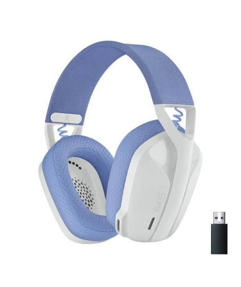 Casque gaming sans fil Logitech -G435 LIGHTSPEED - BLANC - Léger Bluetooth avec micro intégré pour PC, PS4, PS5, Switch, Mobile