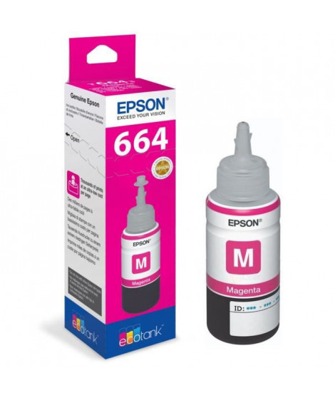 Bouteille d'encre Epson Ecotank T6643 - 70ml Magenta (C13T664340)
