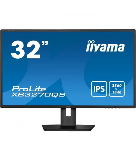 Ecran PC - IIYAMA XB3270QS-B5 - 32 WQHD - Dalle IPS - 4 ms - 60Hz - HDMI  / DisplayPort / DVI