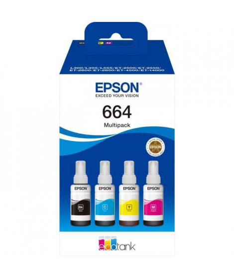 Multipack 4 couleurs EcoTank 664 (C13T664640)