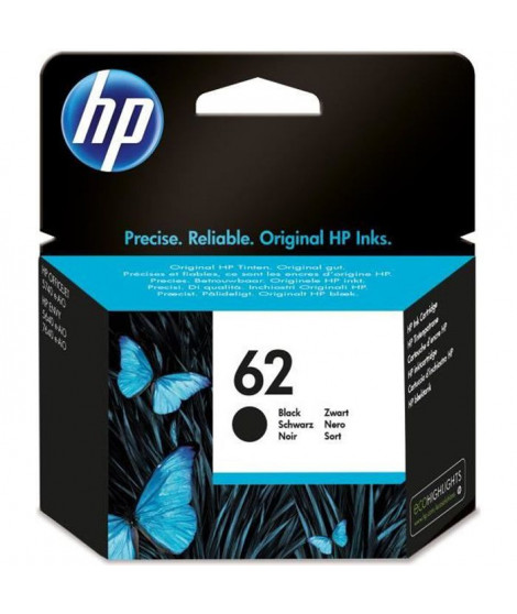 HP 62 Cartouche d'encre noire authentique (C2P04AE) pour HP Officejet Mobile 250, HP Envy 5540/5640/7640, HP Officejet 5740 e…