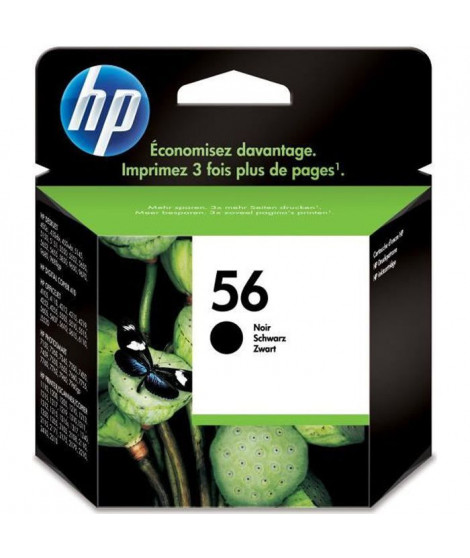 HP 56 Cartouche d'encre noire authentique (C6656AE) pour HP OfficeJet 5610 et HP PSC 1217/1311/1355