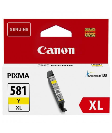 CANON Cartouche d'encre CLI-581Y XL grande capacité Jaune (CLI581XL)