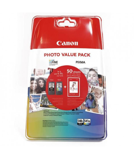 CANON Pack de 2 cartouches d'encre PG-540L / CL-541XL Noir + Couleur