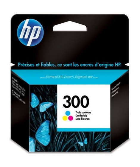 HP 300 Cartouche d'encre trois couleurs authentique (CC643EE) pour HP DeskJet F4580 et HP Photosmart C4680/C4795