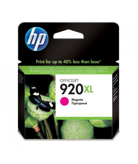 HP 920XL Cartouche d'encre magenta grande capacité authentique (CD973AE) pour HP OfficeJet 6000/6500/7000/7500