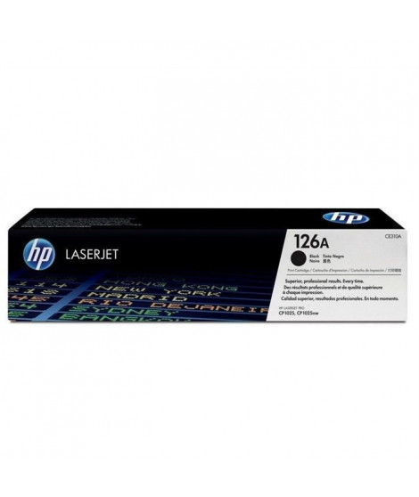 HP 126A Cartouche de toner noir LaserJet authentique (CE310A) pour LaserJet Pro 100, color MFP M175/200, MFP M275, CP1025