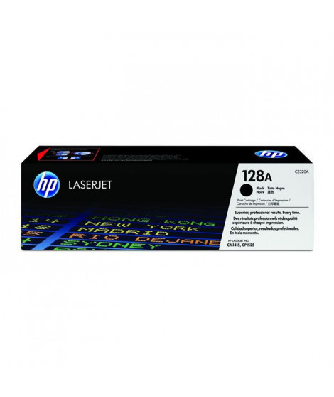 HP 128A Cartouche de toner noir authentique (CE320A) pour HP Color LaserJet Pro CM1415, CP1521/CP1520series/CP1528