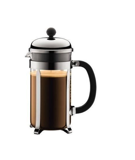 CHAMBORD - Cafetiere a piston BODUM , 8 tasses, 1.0 l, acier inox