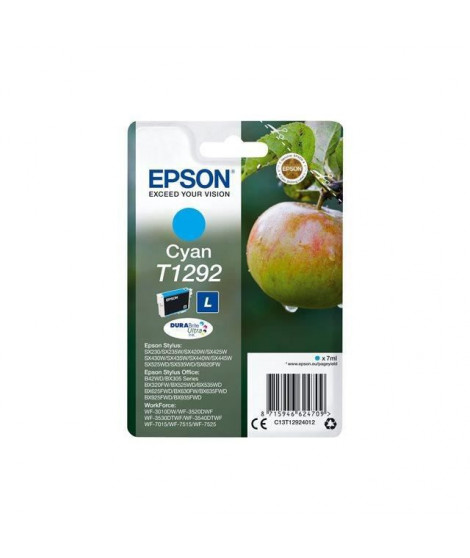 EPSON Cartouche d'encre T1292 Cyan - Pomme  (C13T12924012)