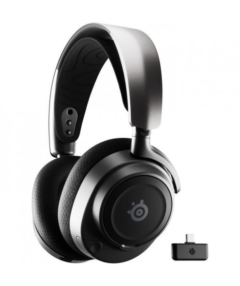 Casque-Micro Gaming - STEELSERIES - Arctis Nova 7 - Sans Fil - Multiplateforme - Noir