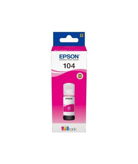 EPSON Kit de Remplissage d'Encre Epson EcoTank 104 - Magenta - Jet d'encre - 7500 Pages - 1 Unit(s) (C13T00P340)