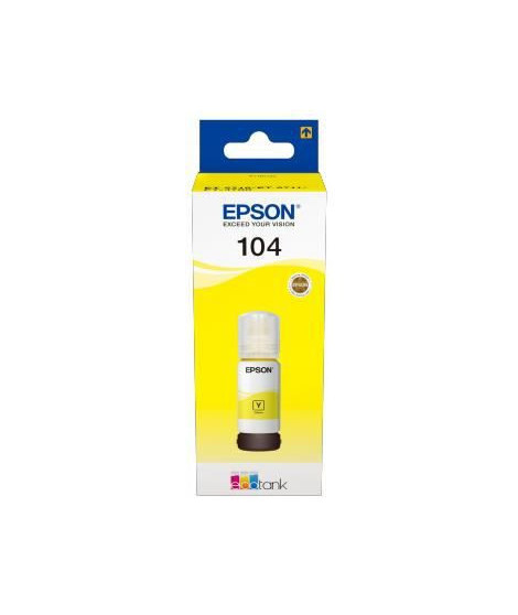 EPSON Kit de Remplissage d'Encre Epson EcoTank 104 - Jaune - Jet d'encre - 7500 Pages - 1 Unit(s) (C13T00P440)