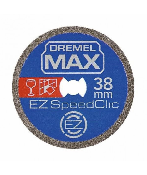 Disque Diamant Haute longévité EZ SpeedClic Dremel Max S545 - ø38mm materiaux durs