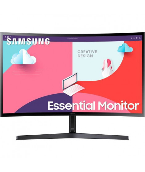 Ecran PC Incurvé - SAMSUNG LS27C366EAUXEN - 27 4K - Dalle VA - 4 ms - 60Hz - Inclinable