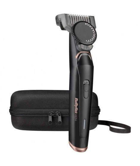 Tondeuse a barbe - BABYLISS T885E - Avec ou sans fil - Lames 34 mm en acier inoxydable - Molette et pas de 0,5 mm