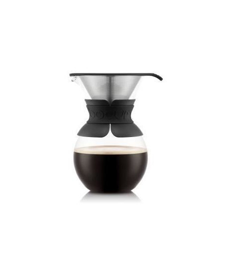 POUR OVER - Cafetiere BODUM , filtre permanent maille inox, 1.0 l, 8 tasses