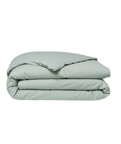 Housse de couette TODAY Essential - 240 x 260 cm - 2 personnes - 100% Coton uni - Celadon