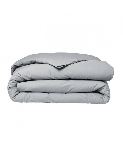 Parrure de lit TODAY Prestige - 220 x 240 cm - 2 personnes - 100% Percale finition macramé - Acier