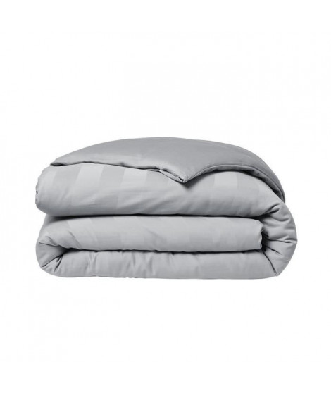 Parrure de lit TODAY Prestige - 220 x 240 cm - 2 personnes - 100% Satin de coton - Acier