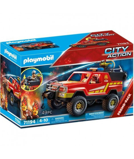 PLAYMOBIL - 71194 - City Action - Pick-up et pompier
