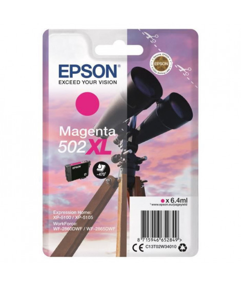 EPSON Cartouche d'encre 502 XL Magenta - Jumelles (C13T02W34020)