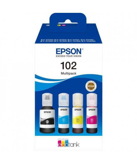 Multipack 4 couleurs EcoTank 102 (C13T03R640)